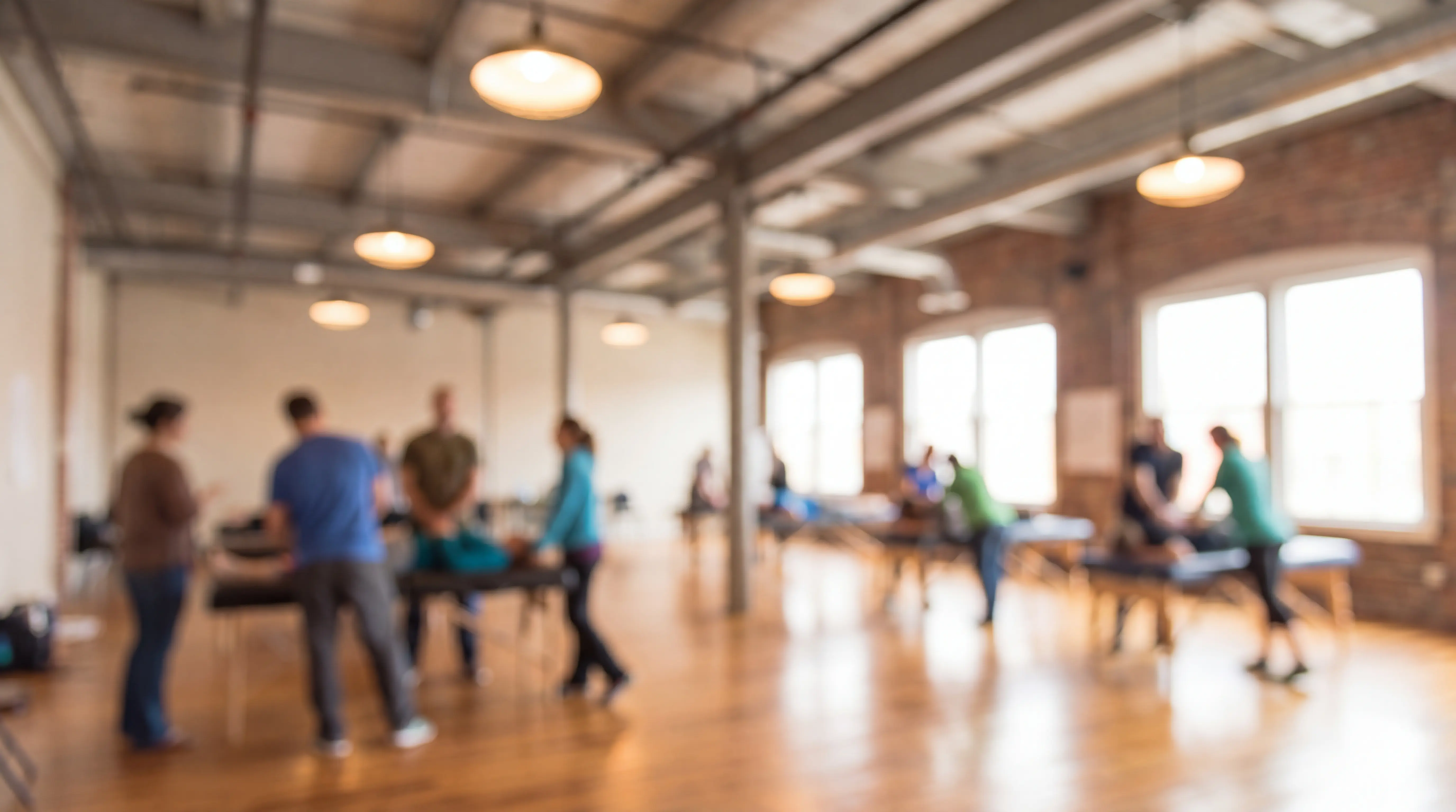 Chiropractic workshop with adjusting tables